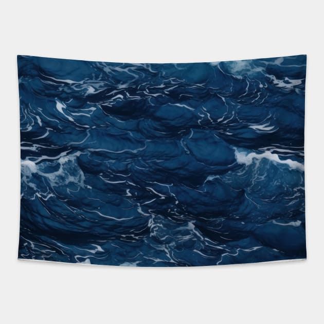 Midnight Serenade: Photorealistic Ocean Whispers Tapestry by star trek fanart and more