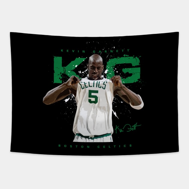 Kevin Garnett Tapestry by Juantamad