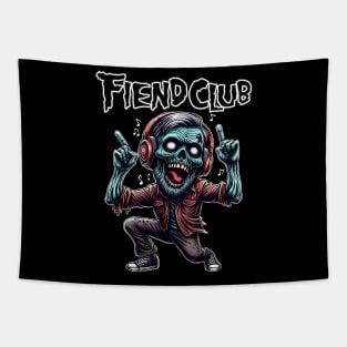 Fiend Club Dancing Zombie with Headphone Tapestry