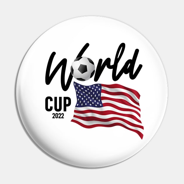 USA Soccer World Cup 2022 - USA Flag Pin by cidolopez