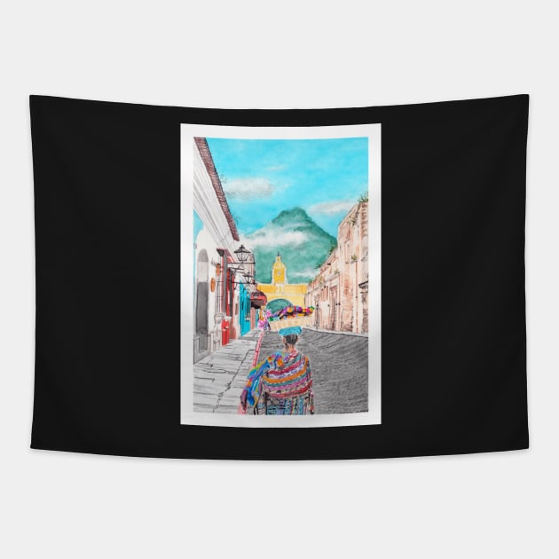 Guatemala Tapestry by NorrskenArt