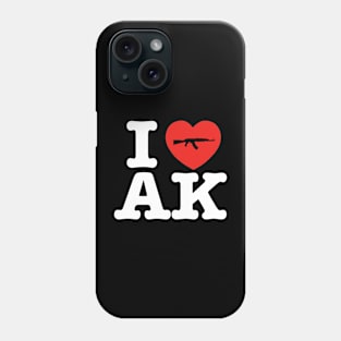 I Heart AK Funny Gun Owners Phone Case