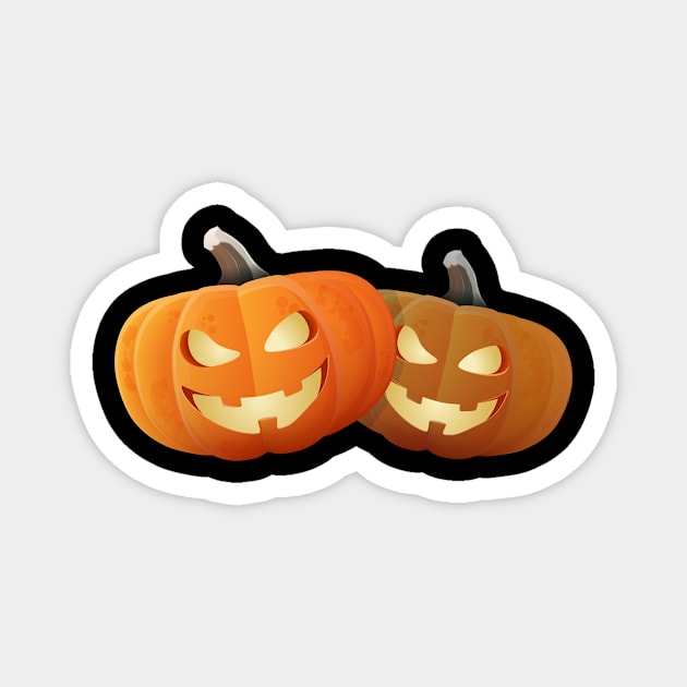 Two pumpkins Magnet by monika27