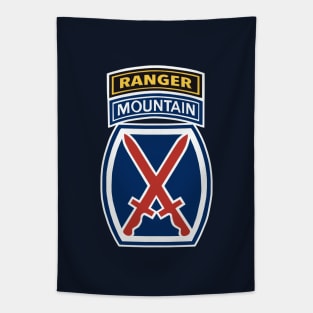 10th Mountain Division Ranger Tab Tapestry