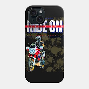 Ride on Africa Twin 750 Phone Case