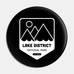 Lake District National Park Logo Badge Design Pin