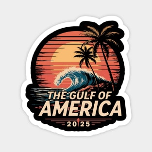 Retro Vintage The Gulf Of US America est 2025 Magnet
