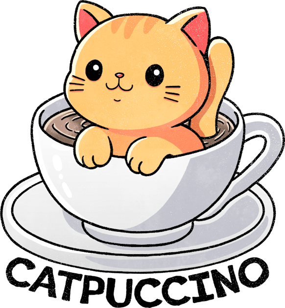 Catpuccino Kids T-Shirt by FanFreak