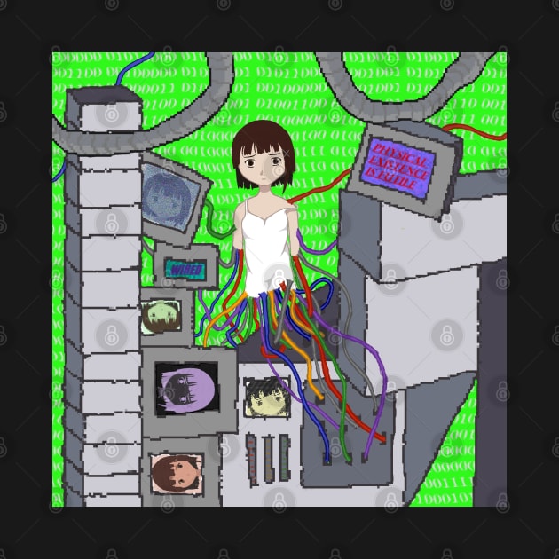 Serial Experiments Lain Hooked on the Wired by ilrac_art