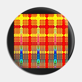 Crazy Disco Sunrise Pattern Pin