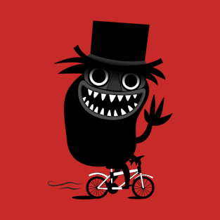 Babadook Likes Bicycle T-Shirt