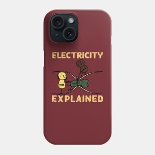 funny electricity explained Phone Case