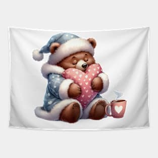 Valentine Love Bear Tapestry