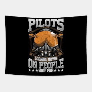 Funny Pilots Looking Down On People Since 1903 Pun Tapestry