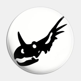 Styracosaurus skull - black Pin