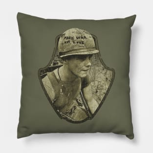 Make War, Not Love 1967 Pillow