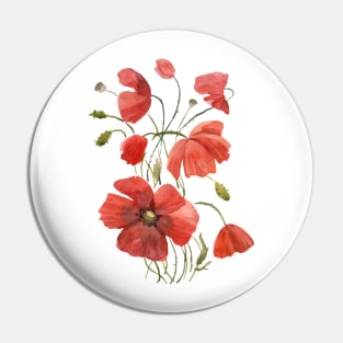 Poppies Pin