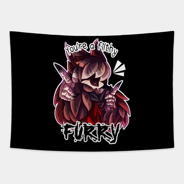 Filthy Furry Tapestry by Randoxide