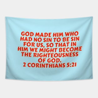 Bible Verse 2 Corinthians 5:21 Tapestry