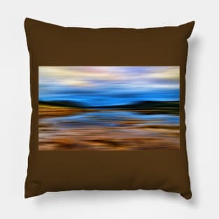 Loch at Low Tide(Loch Fleet) Pillow