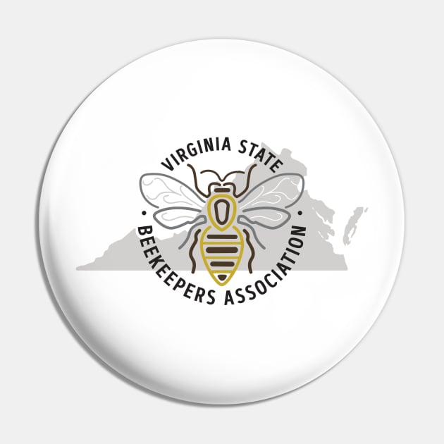 Official VSBA Logo Pin by Virginia State Beekeepers