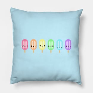 Kawaii Pastel Popsicles Pillow