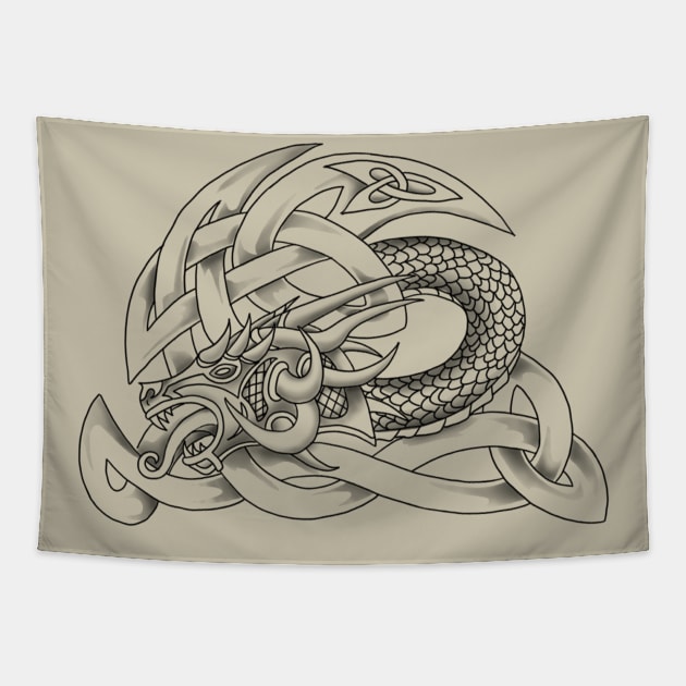 Horned Viking Tapestry by Bolt•Slinger•22
