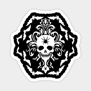 Gothic Damask (Spider Mind white) Magnet