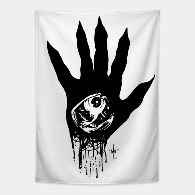 Hand of Illusions Tapestry by Eyballsoup