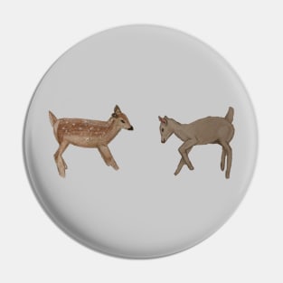 a deer and a lamb Pin