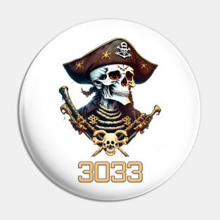 3033 - Where Skulls and Pirates Collide Pin