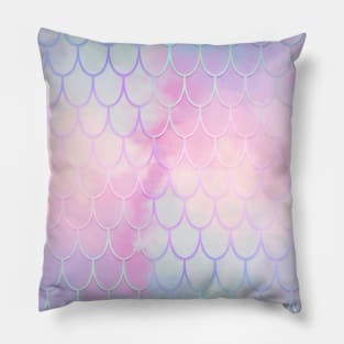 Rainbow Mermaid Scales Pillow