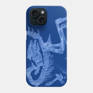 Dinosaur Fossil Blue Cyanotype Phone Case