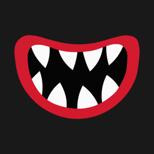 Funny Halloween Red Big Mouth T-Shirt