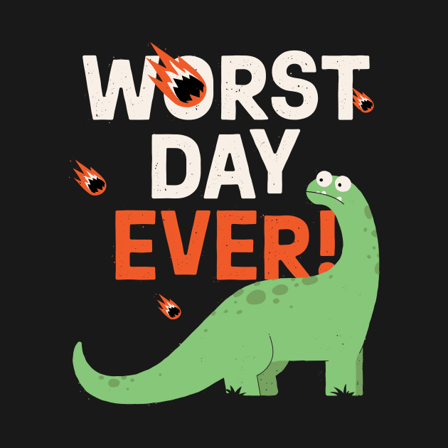 Dino Worst Day Ever by zawitees