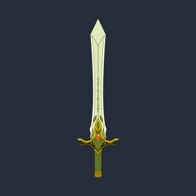 Elven Magic Sword by lunarwaveee