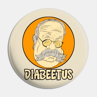 Diabeetus t-shirt Pin