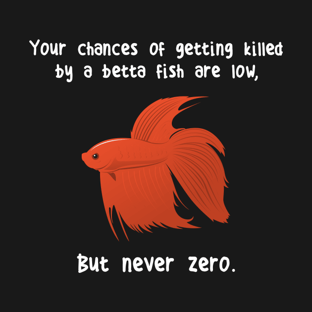 Betta Fish Never Zero by Psitta