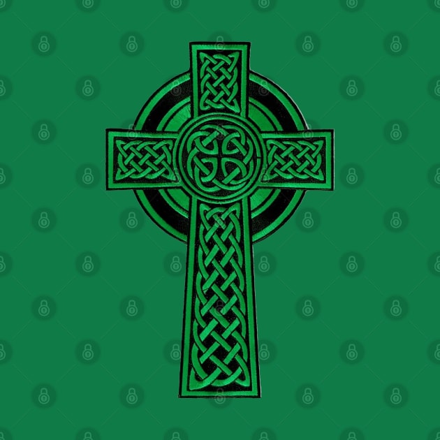 Celtic Cross - Green by RetroZest