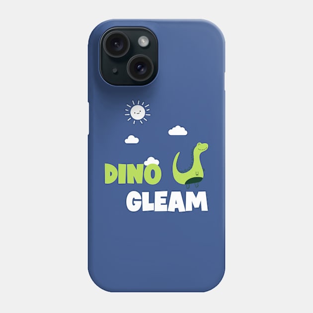 Dino Gleam Cute Dino Phone Case by TV Dinners