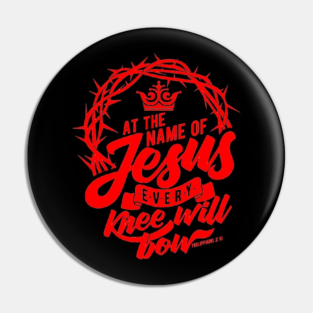 Name of Jesus Red Pin by CandD