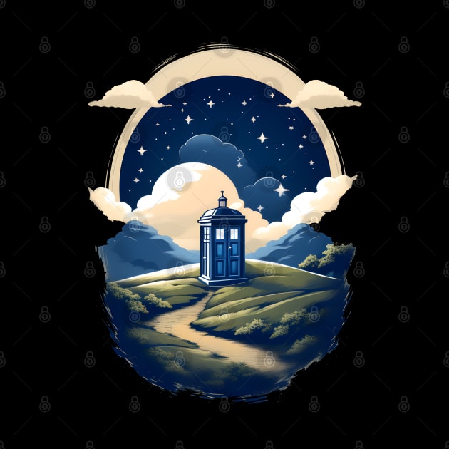 Tardis in the night by Zack