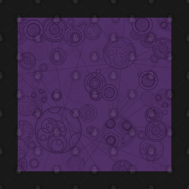 Gallifrey Pattern - Purple by TurtleNotes