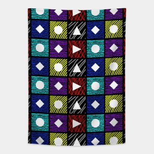 Colorful abstract shapes Tapestry