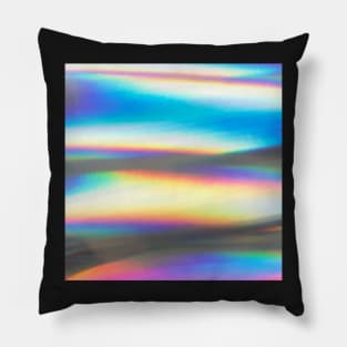 Rainbow Hologram Wave Pillow