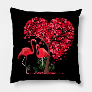 Funny Flamingo Bird Lover Flamingo Valentines Day Pillow