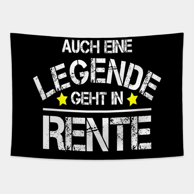 Legende in Rente, Ruhestand Tapestry by Kingluigi