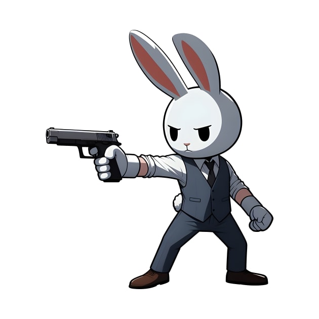 Tactical Bunny by Rawlifegraphic