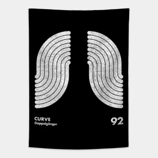 Curve / Doppelganger / Minimalist Artwork Design Tapestry