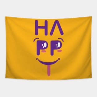 Happy Smiling Face - Smiley - Happiness Tapestry
